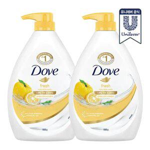 도브 유자 바디워시 1L 2개