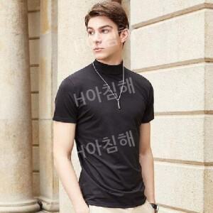 티류으스 남자 반목폴라티 반팔 여름 가을 넥워머 리키반폴라