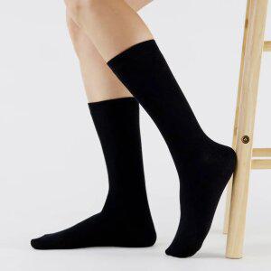 여성 무지 롱롱 장목 양말 8켤레