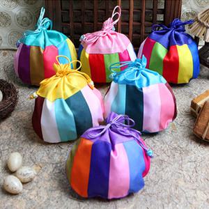 어린이집 설날선물 구디백 유치원 미니 색동 복주머니 명절 단체선물포장 *5장