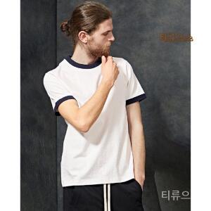 해외 짠한형 지창욱 반팔 티셔츠 블랙 화이트 캐주얼 연예인 패션 데일리 반팔티 티류