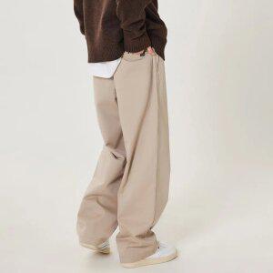 와이드 핏 치노 팬츠 베이지 (MHFAH4509)