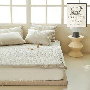 블레스 호주산100% 천연양모 80수 고밀도면 누빔패드 2컬러 SS/Q