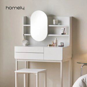 [2월 미리신학기 5% 핫한특별가] 홈리 국내생산 E0 레이어 스틸 수납 슬라이딩 화장대
