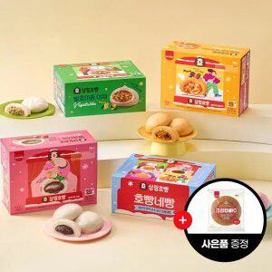 (크림빵1봉증정)삼립호빵 4가지 맛 12입 1박스(단팥/야채/피자/고구마)