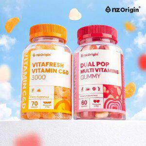 [내일도착] 엔젯오리진 듀얼팝 멀티비타민구미/비타민귤젤리/콜라겐구미 선택