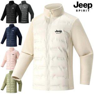 지프 JEEP SPIRIT 남녀공용 후리스 점퍼 패딩 스탠드카라 보온 플리스 안감 자켓뽀글이