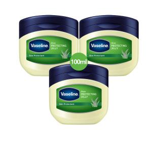 바세린 프로텍팅 젤리 알로에 100ml 3개입