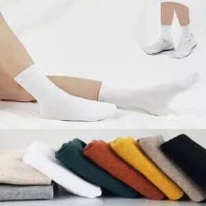 더빨강양말 여성 무지 중목양말 10켤레 세트 24컬러 데일리 베이직