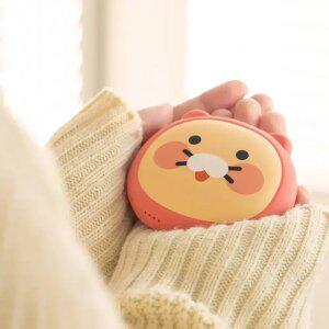 [타임특가] 카카오프렌즈 얼굴형 손난로 보조배터리 5000mAh C타입 기내반입 가능