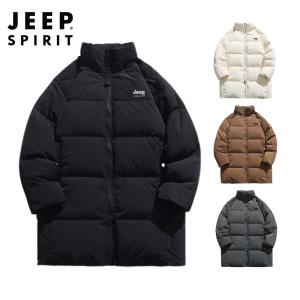 JEEP SPIRIT 남녀공용 하프패딩 아웃도어 다운 패딩 재킷 오리털  덕 다운 가을 겨울