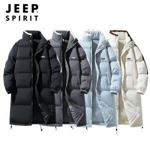 지프 JEEP SPIRIT 정품 남녀공용 롱패딩 벤치파카 롱점퍼 루즈핏 JS8123