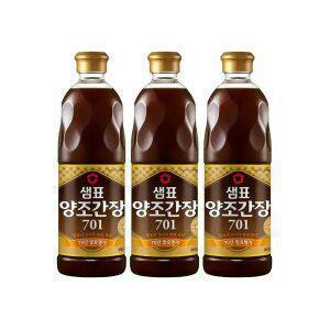 [내일도착] 샘표 양조간장 701 860ml x 3개 기획세트