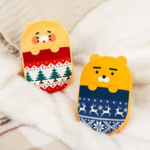 [타임특가] 카카오프렌즈 이불쏙 양면발열 손난로 보조배터리 5000mAh 조약돌 미니 손