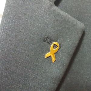 노란리본뱃지 골드형 24K순금(도금)