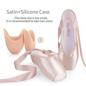 토슈즈 발레 댄스 신발 성인 여성 포인트 연습 어린이 새틴 스트랩 여아 플랫 슈즈