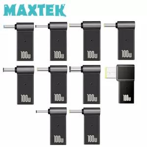 맥스텍 MT387 C타입 노트북 충전 DC전원 변환 꺾임 젠더 100W PD to DC 5.5x2.5 삼성 HP 아답터 젠더