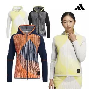 [아디다스골프] 여성 그라데이션 니트 풀집 후드 자켓_HG1671/HG1674/HG1676