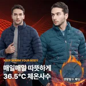 [이지바이] 겨울 핫네스 남성 웰론 경량 패딩 자켓 등산복 상의 기능성 아웃도어 점퍼(AB23JK014M)