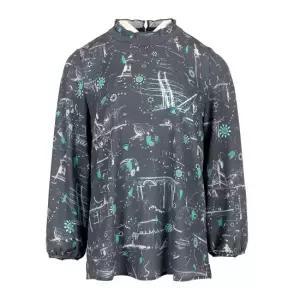 [롯데백화점]벨리시앙 네크리스 셔링 넥 블라우스 BL2314