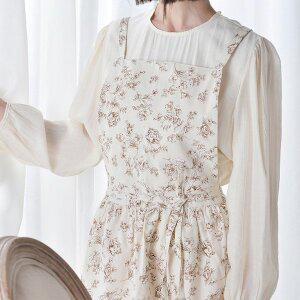 [인블룸]꽃무늬 원피스 앞치마 예쁜앞치마 에이프런 린넨 앞치마 3color