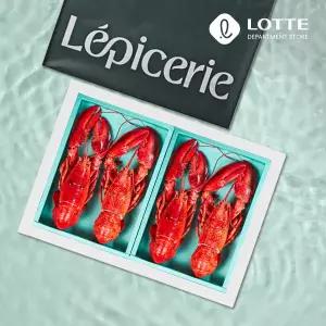 [롯데백화점]빅웨이브 캐나다 자숙 랍스터 세트(자숙랍스터4미1.6kg/미당 400-450g)