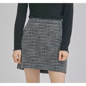 [미쏘][미쏘]트위드체크 미니 스커트(MIWWHB131G)