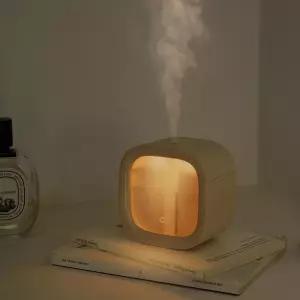 오아 스퀘어 미니 무선 휴대용 USB 초음파 가습기 탁상용 무드등