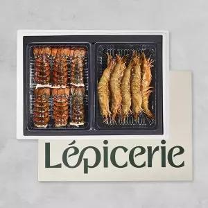 [롯데백화점]자연맛남 레피세리 랍스터테일+대하 선물세트 (테일 1미당110-120g/대하6-8미)