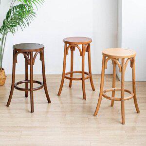 [체어팩토리]곡목 원목 홈바 아일랜드 식탁의자