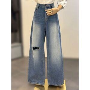 [갤러리아] ab.f.z 세미와이드 찢청 디스트로이드 데님 팬츠 ACZ5ZE34G