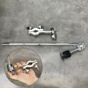 심벌 스탠드 거치대 지지대 금속 래칫 클램프 확장 암 카우벨 대부분의 표준 드럼 세트용