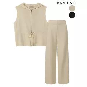 [하프클럽/바닐라비]여성 민소매 후드 니트 팬츠 셋업