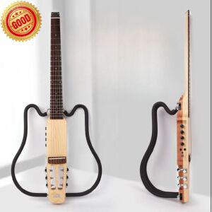 음소거 기타 접이식기타 10A 접이식 입문 어쿠스틱 클래식 전기 사일런트 휴대용 포크 여행