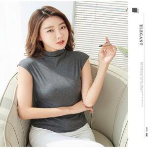 [깨비몰]여성 민소매 반팔 터틀넥 목폴라 7컬러 M~2XL