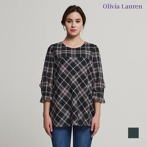[올리비아로렌] 체크 블라우스_VOCNLVM3441