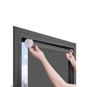 무타공암막블라인드 사무실 주방 욕실 1 40x30 블랙 흰색 기본 자동 가구