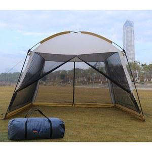 대형 원터치 타프 백패킹 강관 반원 차량 팝업 타프스크린 도킹 쉘터 윙타프