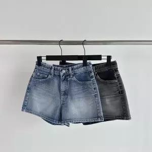 [신세계라이브쇼핑][옷자락] 여성 워싱 데님 A라인 숏팬츠 스티치 여름 청반바지