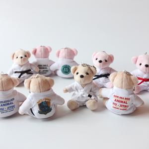 등판 커스텀 주짓수 도복 곰돌이 인형 키링 승급 선물 [Oss 주지수 굿즈 벨트 커플 열쇠 가방 고리 키홀더]