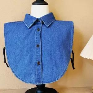 페이크넥 넥카라 청남방 데님 카라 레이어드 페이크카라 데님카라 캐주얼카라 패션카라 청카라