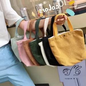 미니손가방 [민메이커] 코듀로이에코백 골덴 토트백 숄더백 데일리