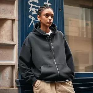 [백화점 출고] [쭈리] 플루크 어센틱 오버핏 무지 후드 집업 FZT601-Z / 3color W