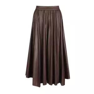 [막스까르띠지오]플리츠주름 롱스커트