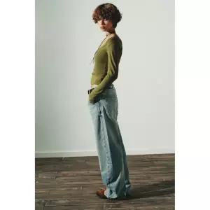 [국내] 자라 ZARA 골지 롱 슬리브 티셔츠 - 초록 4424/811/500 3358104