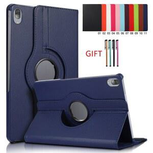 태블릿 탭 패드 밀크티 케이스 파우치 북 커버 레노버 Tab P11 TB J606F K10 10.3 x6c6x X6C6F 스탠드 Pro J706F 11.5 Capa Smart Funda 용 360 회전 마그네틱