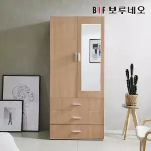 보루네오하우스 프라임 햄튼 800 3단 서랍 거울 옷장 FO0822
