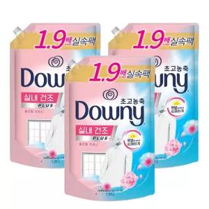 다우니 초고농축 섬유유연제 플로럴 리필 1.35L 3개