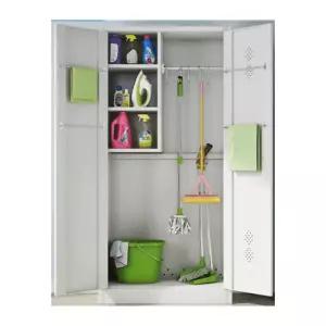 야외창고 발코니 테라스 정원 옥상 사무실 수납장 캐비닛 -파란색 높이 1.5m