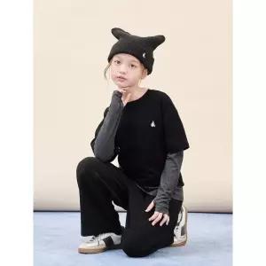 [BEANPOLE KIDS] [25FW 시즌오프 30%] 여아 레이어드 티셔츠  블랙 (BI5941G055)